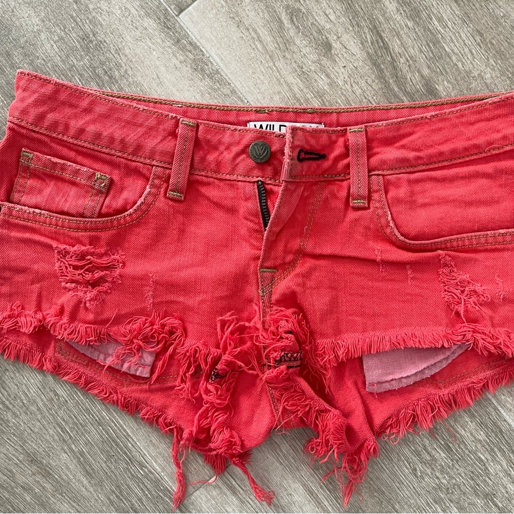 Wild Fox Low waist Jean shorts